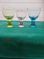 glazen gekleurd drie stuks, Ophalen of Verzenden, 'T Olde Gre-j, Info@toldegrej.nl, Endepoelstraat 20f Didam
