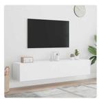 Vidaxl zwevend tv wandmeubel wit 80-160cm (2x), Huis en Inrichting, Kasten | Wandmeubels, Ophalen of Verzenden, 25 tot 50 cm, Minder dan 150 cm