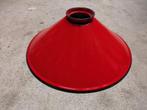 Lampenkap Emaille Vintage Rode Lamp Plafondlamp, Huis en Inrichting, Lampen | Lampenkappen, Ophalen of Verzenden, Zo goed als nieuw
