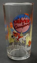 Disney OLIVER & COMPANY glas 1980's, Verzenden, Overige figuren, Gebruikt, Servies