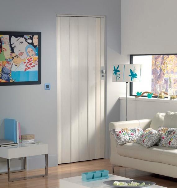 LAATSTE KANS Grosfillex Axia vouwdeur wit 84x205 cm, Huis en Inrichting, Stoffering | Gordijnen en Lamellen, Nieuw, Minder dan 100 cm