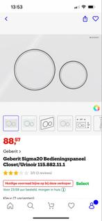 Twee nieuwe Geberit Sigma20 Bedieningspanelen wit/mat wit, Ophalen of Verzenden, Nieuw, Toilet