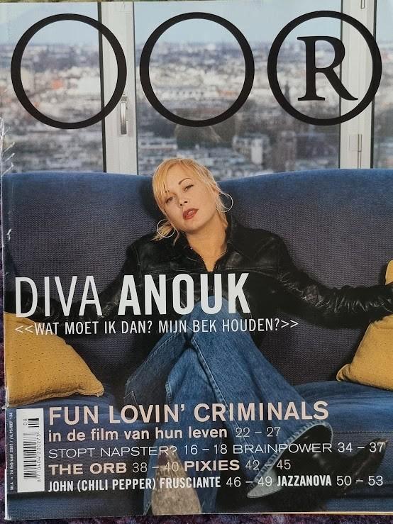 OOR 4-2001 Anouk Fun Lovin Criminals Brainpower Pixies, Boeken, Tijdschriften en Kranten, Zo goed als nieuw, Muziek, Film of Tv