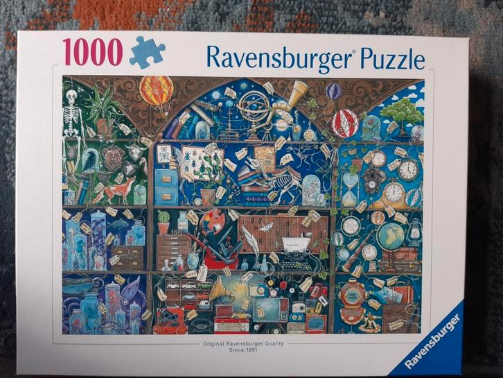 Ravensburger puzzel, rariteitenkabinet. 1000 stukjes, Hobby en Vrije tijd, Denksport en Puzzels, Zo goed als nieuw, Legpuzzel