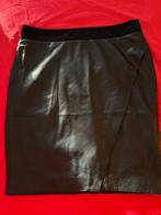 Mango zwart boterzacht leren wikkelrokje maat 44, Zwart, Maat 42/44 (L), Ophalen of Verzenden, Zo goed als nieuw