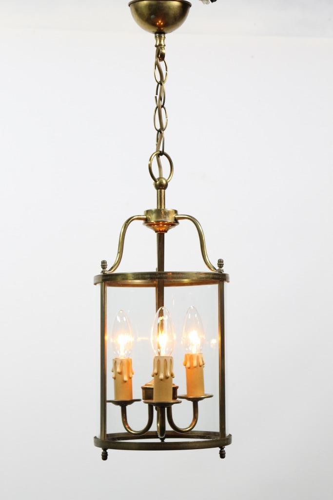 Kleine oude hal lantaarn, Antiek en Kunst, Antiek | Lampen, Ophalen of Verzenden
