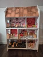 Poppenhuis hout poppen meubels, Kinderen en Baby's, Speelgoed | Poppenhuizen, Ophalen, Poppenhuis