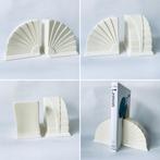 Memphis stijl 1980’s Keramiek Boekensteunen creme wit, Ophalen of Verzenden