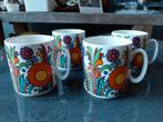 Villeroy en boch Acapulco 4 mokken luxemburg zwarte kat, Antiek en Kunst, Antiek | Servies los, Ophalen of Verzenden