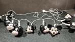 Vintage Mickey Mouse lichtsnoer, lampjes, 10x 8cm. 5B14, Verzamelen, Tweedehands verkoop, Tweedehands verkoop, Gebruikt, Beeldje of Figuurtje