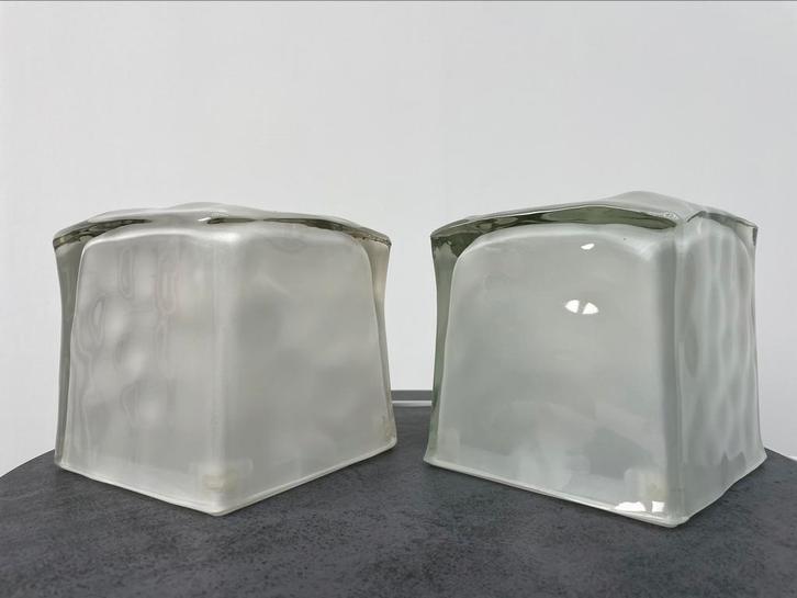 Iviken Ice Cube tafellamp Ikea 2 stuks, Huis en Inrichting, Lampen | Tafellampen, Gebruikt, Minder dan 50 cm, Ophalen of Verzenden