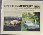 1974 Lincoln Mercury Brochure USA, Boeken, Auto's | Folders en Tijdschriften, Gelezen, Ophalen of Verzenden