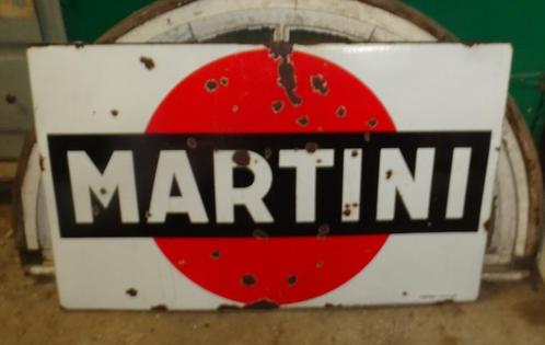 oud emaillen martini reclamebord bord, Antiek en Kunst, Curiosa en Brocante, Ophalen