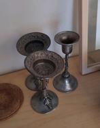 Tinnen kandelaars, Antiek en Kunst, Antiek | Tin, Ophalen of Verzenden