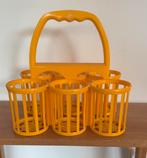 Retro, jaren zeventig, flessenrek, met handvat., Verzamelen, Retro, Ophalen of Verzenden, Huis en Inrichting