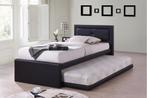 Rodan 1-persoonsbed met uitschuifbed - Zwart, Huis en Inrichting, Slaapkamer | Bedden