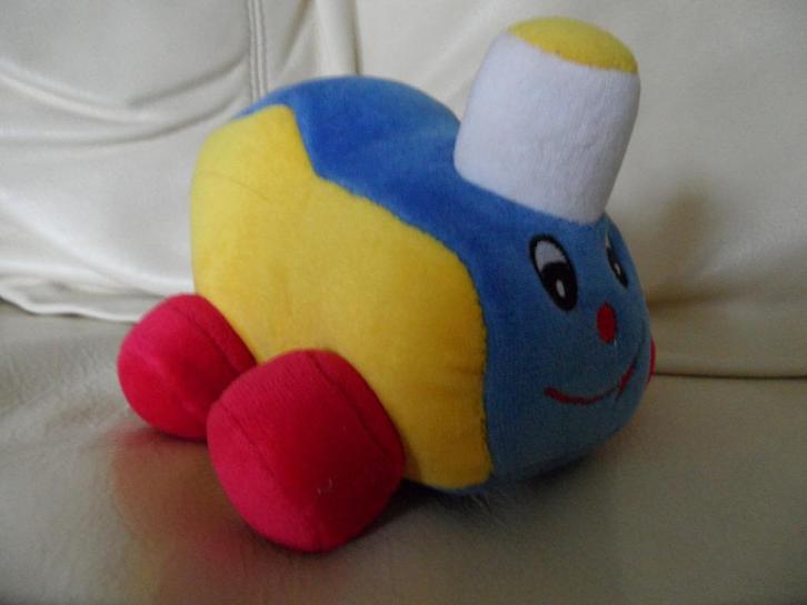 stoffen speelauto - rood-geel-blauw - merk Evora - NIEUW, Kinderen en Baby's, Speelgoed | Knuffels en Pluche, Nieuw, Overige typen