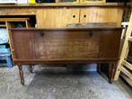Vintage Houten Dressoir met Platenspeler en radio, Ophalen, Gebruikt, 100 tot 150 cm, 25 tot 50 cm