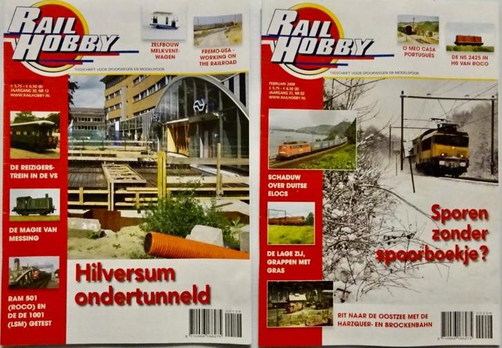 6 nummers Railhobby 2008, Hobby en Vrije tijd, Modeltreinen | H0, Zo goed als nieuw, Boek, Tijdschrift of Catalogus, Gelijkstroom of Wisselstroom