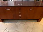 Dressoir met granieten blad, Huis en Inrichting, Kasten | Dressoirs, Gebruikt, 200 cm of meer, Met lade(s), 25 tot 50 cm