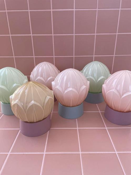 Thabur lamp | plafonniere | plafondlamp | wandlamp | vintage, Huis en Inrichting, Lampen | Plafondlampen, Zo goed als nieuw, Glas