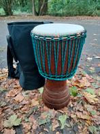 Prachtige djembee ivoorkust inclusief reistas., Muziek en Instrumenten, Percussie, Ophalen, Zo goed als nieuw, Melodische percussie