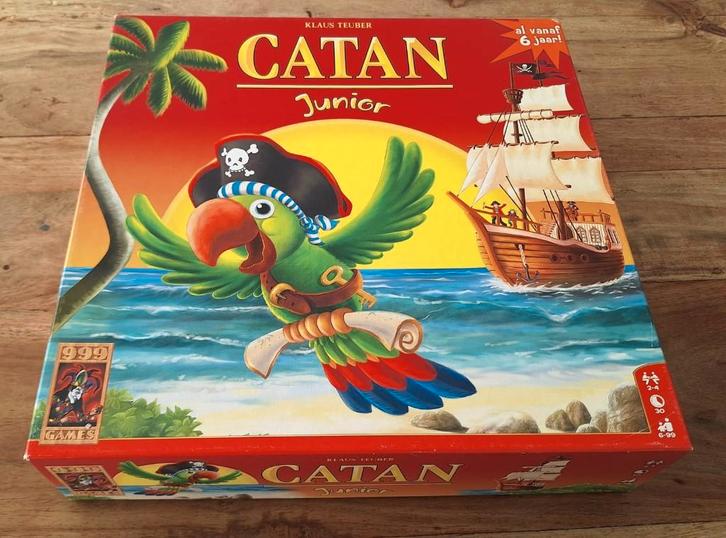 Catan junior, Hobby en Vrije tijd, Gezelschapsspellen | Bordspellen, Zo goed als nieuw, Een of twee spelers, Drie of vier spelers