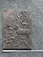 Jachttafereel op plaquette, Antiek en Kunst, Curiosa en Brocante, Ophalen