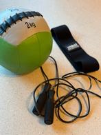 Fitnessmaterialen set: springtouw, weerstandsband, wall ball, Sport en Fitness, Fitnessmaterialen, Ophalen of Verzenden, Gebruikt
