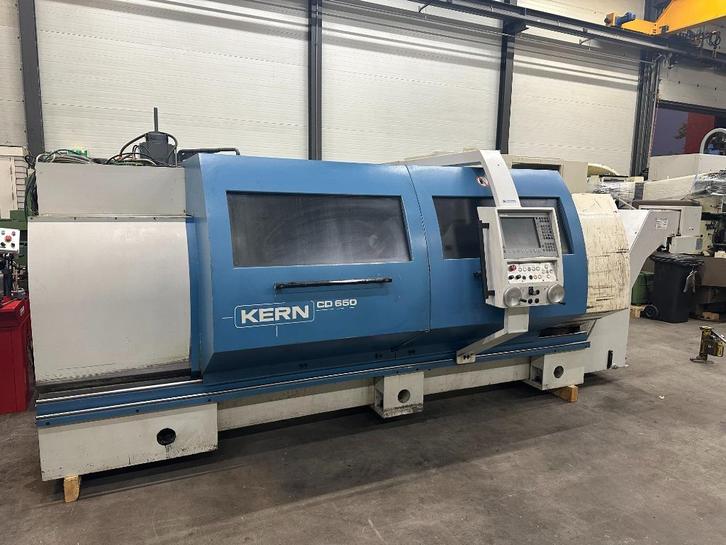 Teach-in Draaibank KERN CD650, Doe-het-zelf en Verbouw, Draaibanken, Gebruikt, Metaaldraaibank, 1000 mm of meer, Computergestuurd (Cnc)