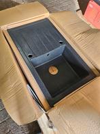 Grafiet Composiet Spoelbak Zwart - Nieuw in doos!, Huis en Inrichting, Keuken | Keukenelementen, Zwart, Nieuw, Minder dan 100 cm