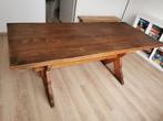 Massief houten tafel, Huis en Inrichting, 50 tot 100 cm, 150 tot 200 cm, Gebruikt, Rechthoekig