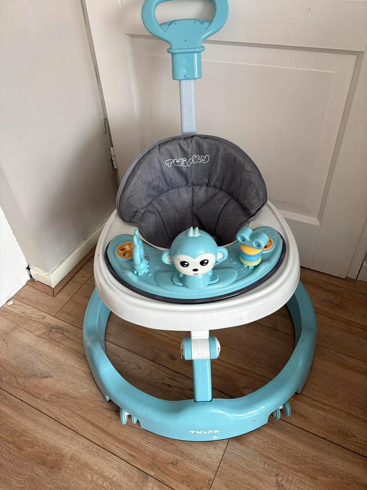 Loopstoel Blauw Twinky, Kinderen en Baby's, Overige Kinderen en Baby's, Zo goed als nieuw, Ophalen