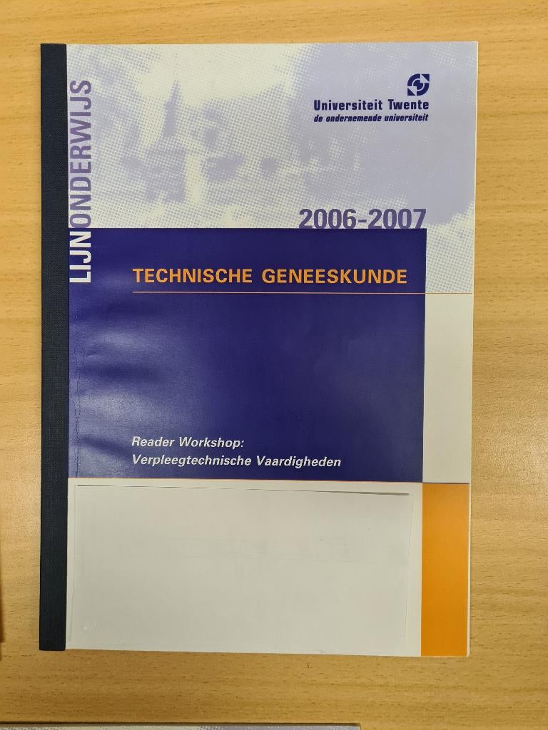 Technische geneeskunde 2006 - 2007., Boeken, Ophalen of Verzenden, Beta, Gelezen, WO