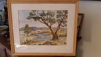 Landschap aquarel, gesign. Tony Wiermans, Antiek en Kunst, Ophalen of Verzenden