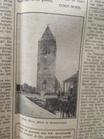 Restauratie toren kerk in Minnertsga Friesland (krant 1937), Nederland, Knipsel(s), Ophalen of Verzenden, 1920 tot 1940