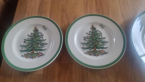 Spode christmas tree gebaksbordjes kerst kerstservies, Huis en Inrichting, Keuken | Servies, Nieuw, Bord(en), Overige stijlen