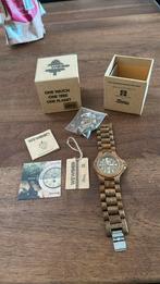 WeWood houten horloge, Ophalen of Verzenden, Zo goed als nieuw, Staal, Overige merken