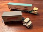 Wiking 2 vrachtwagens - WM en Trans Container, Hobby en Vrije tijd, Modelauto's | 1:87, Ophalen of Verzenden, Gebruikt, Bus of Vrachtwagen