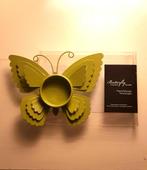 Theelichthouder Vlinder groen. Nieuw, Nieuw, Ophalen of Verzenden, Metaal, Groen