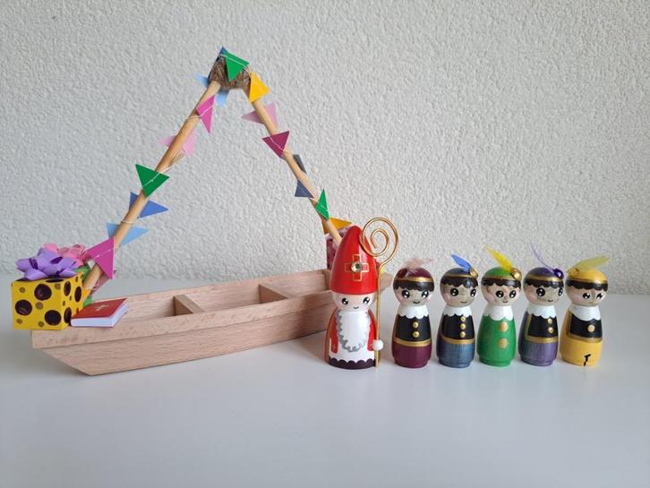 Pakjesboot sinterklaas peg dolls, Diversen, Sinterklaas, Nieuw, Ophalen of Verzenden