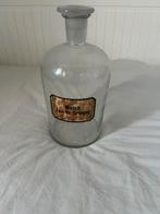 Glazen fles met etiket, Ophalen of Verzenden