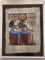 Egyptische kunst - schilderij - papyrus, Antiek en Kunst, Ophalen of Verzenden
