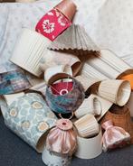 partij lampenkappen w.o grote oude kappen  voor vloerlampen, Huis en Inrichting, Ophalen, Crème, Gebruikt, Retro/vintage/design/brocante