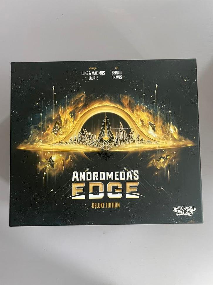Andromeda’s Edge Deluxe + Exotic Matter, Hobby en Vrije tijd, Gezelschapsspellen | Bordspellen, Zo goed als nieuw, Een of twee spelers