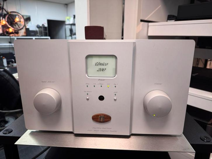 Unison Research Unico 200 (61kg.) versterker, Audio, Tv en Foto, Versterkers en Receivers, Gebruikt, Stereo, 120 watt of meer