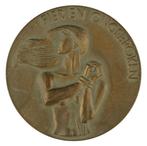 Penning VPK 1947 Titus Leeser : Japanse Vrouwenkampen, Verzenden, Brons, Nederland