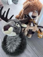 Knuffels en een Eland kop voor aan de muur, Ophalen, Zo goed als nieuw, Stoffen beer, Overige merken