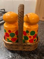 Emsa peper en zoutstel met houder, Ophalen of Verzenden, Gebruikt, Kunststof, Los bestek