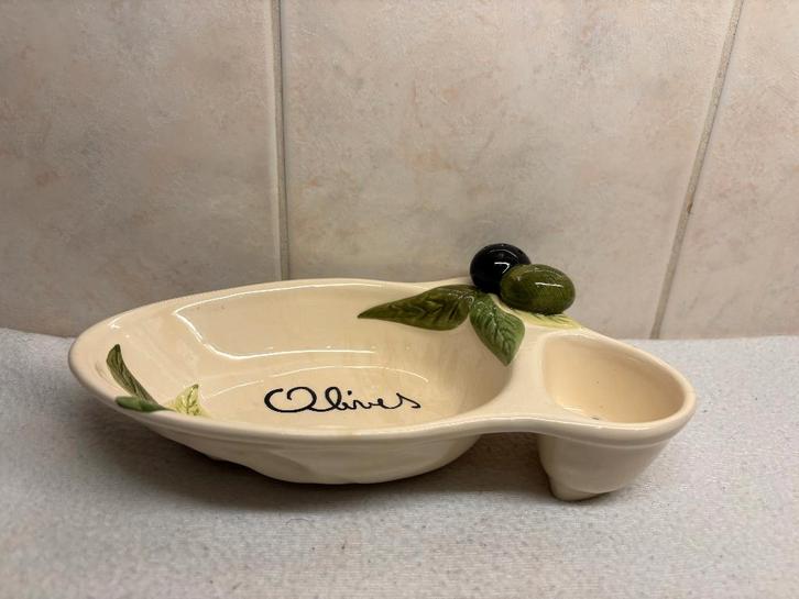 Olijf Schaal, Antiek en Kunst, Curiosa en Brocante, Ophalen of Verzenden
